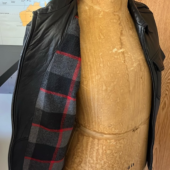 Rare Levi's Black Leather jacket - Small-Medium - - Picture 5 of 5